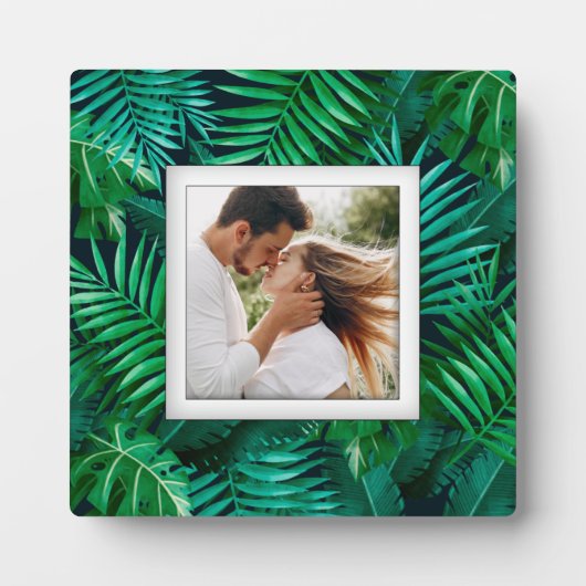 Tropische Pflanze Frameless Foto Easel Back Fotoplatte (Vorderseite)