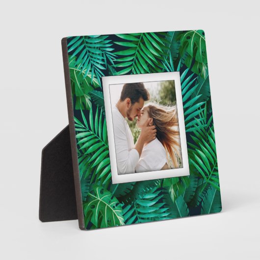 Tropische Pflanze Frameless Foto Easel Back Fotoplatte (Vorderseite)