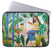 Tropische Pflanze Laptopschutzhülle (Vorderseite)