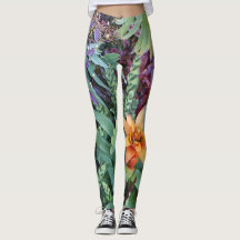 Tropische Pflanze Leggings
