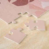 Tropische Pflanze. Monstera (Rosa- und Pflaumenfar Puzzle (Seite)