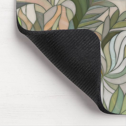 Tropische Pflanze Mosaik Digitale Kunst Mousepad (Ecke)
