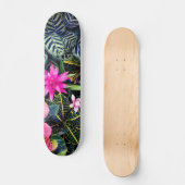 Tropische Pflanze Skateboard (Vorderseite)