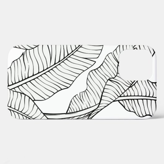 Tropische Pflanze und Blume nahtlos. Jung Case-Mate iPhone Hülle (Rückseite (Horizontal))