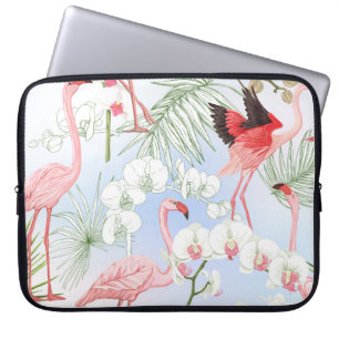Tropische Pflanze und Blume. Nahtloses Muster, bb Laptopschutzhülle