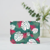 Tropische Pflanze zum Geburtstag Postkarte (Stehend Vorderseite)