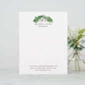 Tropische Pflanzen Briefbogen (Stehend Vorderseite)