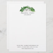 Tropische Pflanzen Briefbogen (Vorne/Hinten)