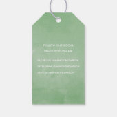 Tropische Pflanzen Geschenkanhänger (Rückseite)