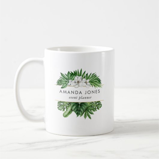Tropische Pflanzen Kaffeetasse (Links)