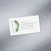 Tropische Pflanzen Magnetische Visitenkarte (Beispiel)