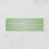 Tropische Pflanzen Mini Visitenkarte (Rückseite)