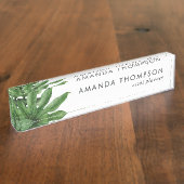 Tropische Pflanzen Namensplakette (Seite)