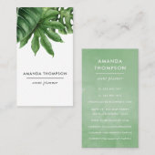 Tropische Pflanzen Visitenkarte (Vorne/Hinten)