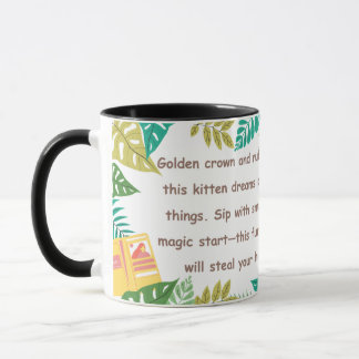 Tropische Pfoten & Krone Tasse