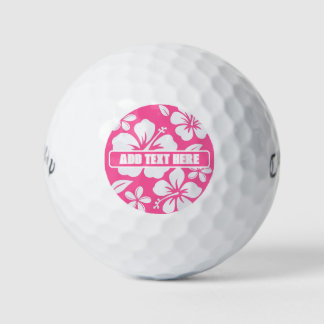 Tropische Pink Beach Blume Golfball