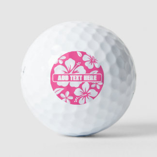 Tropische Pink Beach Blume Golfball
