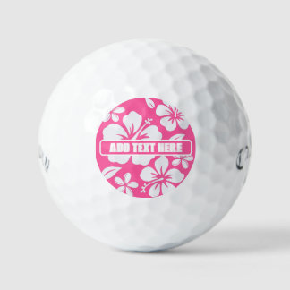 Tropische Pink Beach Blume Golfball