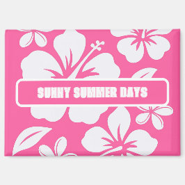 Tropische Pink Beach Blume Magnet