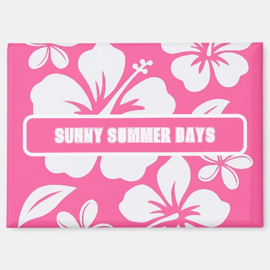 Tropische Pink Beach Blume Magnet (Vorderseite)