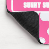 Tropische Pink Beach Blume Mousepad (Ecke)