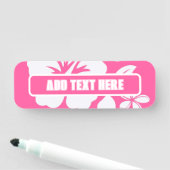 Tropische Pink Beach Blume Namensschild (Beispiel)