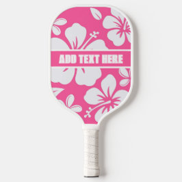 Tropische Pink Beach Blume Pickleball Schläger