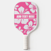 Tropische Pink Beach Blume Pickleball Schläger (Vorderseite)
