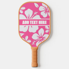 Tropische Pink Beach Blume Pickleball Schläger