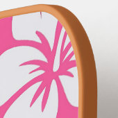 Tropische Pink Beach Blume Pickleball Schläger (Linke Seite)