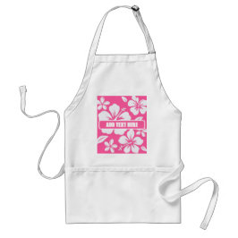 Tropische Pink Beach Blume Schürze