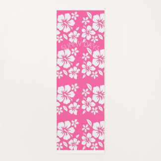 Tropische Pink Beach Blume Yogamatte