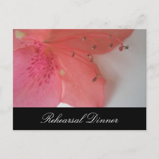 Tropische Pink-Hochzeit Postkarte
