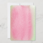 Tropische Pinkenhochzeit Einladung (Rückseite)