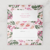 Tropische Platzkarte (Außenseite Aufgefaltet)