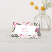 Tropische Platzkarte (Rückseite)