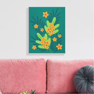 Tropische Plumeria Art Canvas Leinwanddruck