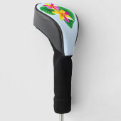 Tropische Plumeria-Blume Golf Headcover (angewinkelt)