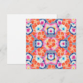 Tropische Plumeria-Blume X Muster Feiertagskarte (Vorne/Hinten)