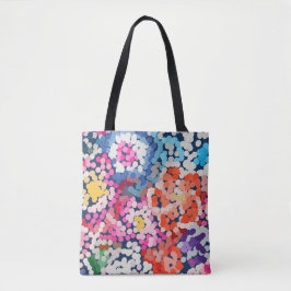 Tropische Plumeria Dotted Gepunktete Blume Abstrak Tasche