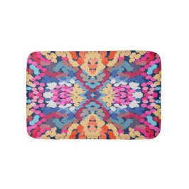 Tropische Plumeria Gepunktete Blume Muster Badematte