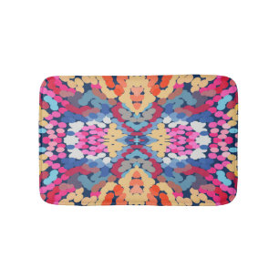 Tropische Plumeria Gepunktete Blume Muster Badematte