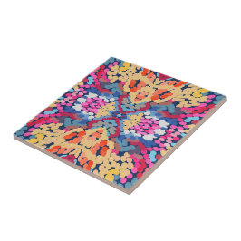 Tropische Plumeria Gepunktete Blume Muster Fliese