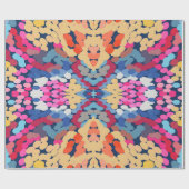 Tropische Plumeria Gepunktete Blume Muster Geschenkpapier (Flach)