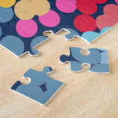 Tropische Plumeria Gepunktete Blume Muster Puzzle (Seite)