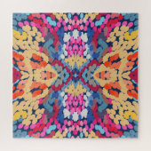 Tropische Plumeria Gepunktete Blume Muster Puzzle (Horizontal)