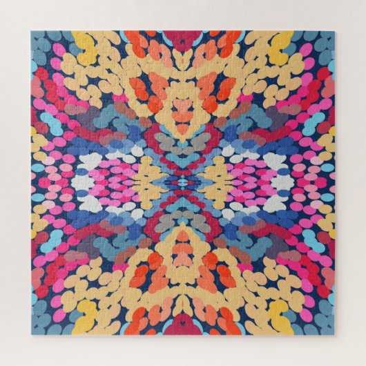 Tropische Plumeria Gepunktete Blume Muster Puzzle (Vertikal)