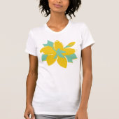 Tropische Plumerie Hell T-Shirt (Vorderseite)