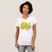 Tropische Plumerie Hell T-Shirt (Vorne ganz)
