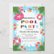Tropische Poolparty Nicole 9. Geburtstag 2026